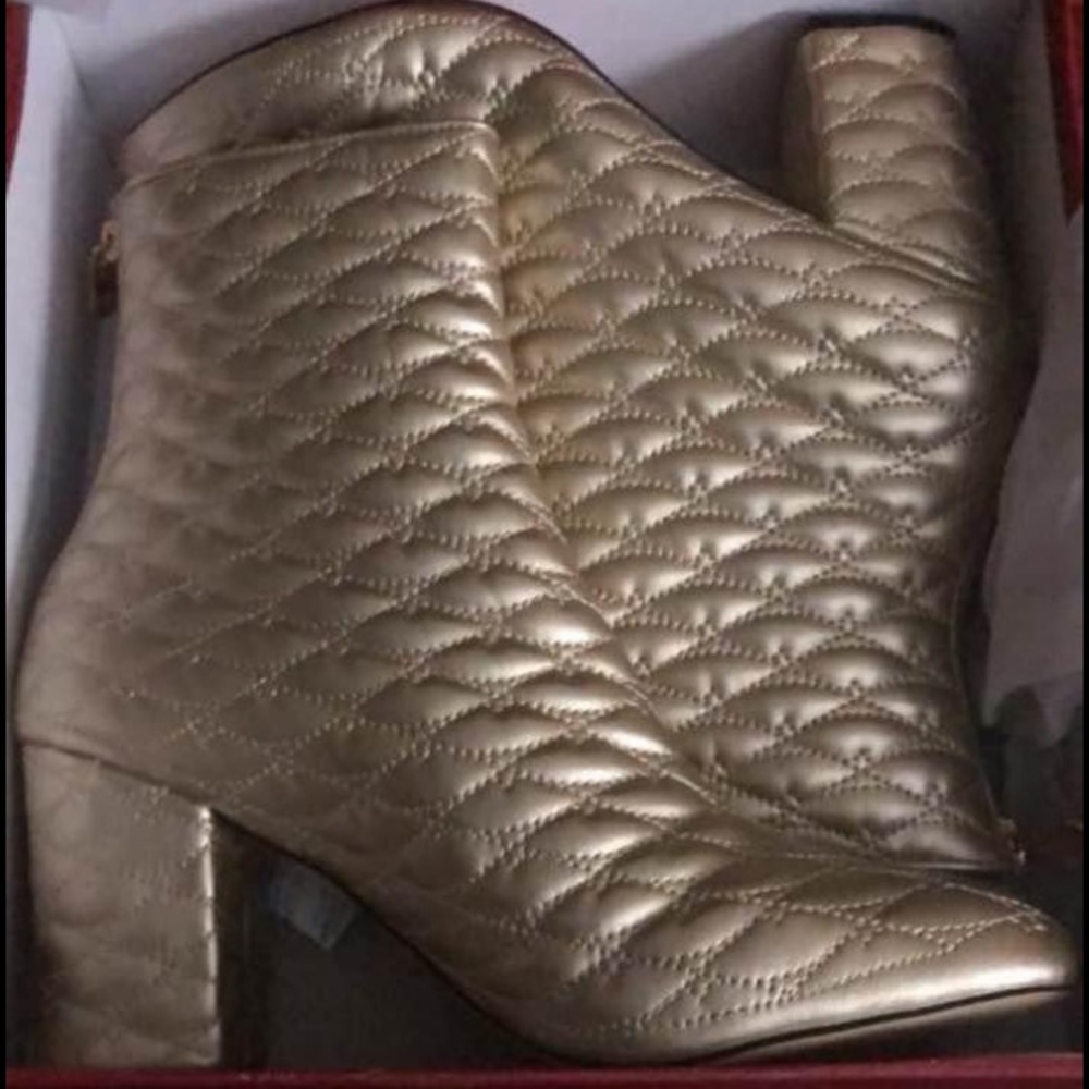 Gold boots